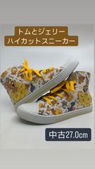77【中古27.0cm】トムとジェリー ハイカット スニーカー
