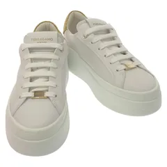 サルヴァトーレフェラガモ Salvatore Ferragamo スニーカー 0305737693527.5 ホワイト レザー スニーカー レディース 新品のサムネイル