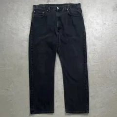 90年代 USA製 Levi's リーバイス 後染め テーパード ブラックデニムパンツ メンズW37 