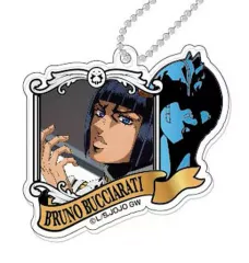 【中古】キーホルダー・マスコット(キャラクター) ブローノ・ブチャラティ 「ジョジョの奇妙な冒険 第五部 黄金の風 デコフレアクリルキーホルダー」