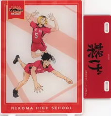 【中古】アクリルスタンド・アクリルパネル 孤爪研磨＆黒尾鉄朗(音駒高校/繋げ) アクリルプレートスタンド 「ハイキュー!! アニメ 10th Anniversary POP UP SHOP in マルイ」