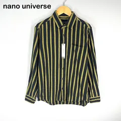 新品未使用 nano universe nano BASE ナノユニバース ナノベース ストライプ 長袖 ネルシャツ