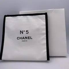 良品 箱付 シャネル N°5 ポーチ ノベルティ 白 YSD