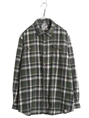 【お得なクーポン配布中!】 US企画 カーハート チェック フランネル シャツ メンズ XL / ワーク ネルシャツ コットン 長袖シャツ マルチカラー 大きいサイズ ゆったり