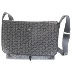 GOYARD (ゴヤール) GOYARD カペシアンMM レザーショルダーバッグ PVCコーティングキャンバス グレーのサムネイル