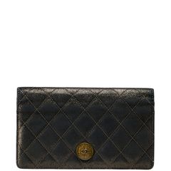 シャネル マトラッセ ココマーク ブラック レザー レディース CHANEL【228-21295】