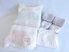 【190173】gelato pique ジェラートピケ  ルームウェア　モコモコ　ボーダー 上下セット・スパッツ・ロングソックス　4点セット  ・F