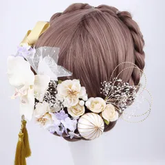 新品　髪飾り　ヘアピン　ヘアアクセサリー　18点　セット　フラワー　胡蝶蘭　結婚式　かわいい　成人式　卒業式　パーティー　お呼ばれ　Uピン　ヘアピン　お祭り　浴衣　着物　可愛い　綺麗　アレンジ　ヘア　華やか　お得セット　パープル　フォーマル　振袖　七五三　和装