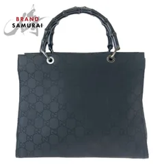 GUCCI グッチ GGナイロン バンブー ハンドバッグ トートバッグ 002. GUCCI グッチ バンブー ハンドバッグ 002 1016 ブラック