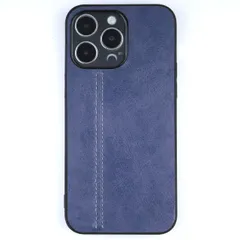 iPhone15 Pro Max ケース アイフォン15 プロマックス  レザー 薄型 ソフト ケース 【Color】 ネイビー