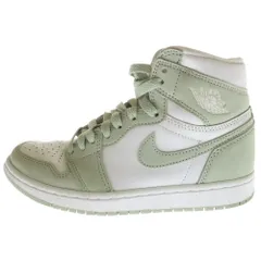 NIKE (ナイキ) WMNS AIR JORDAN 1 HIGH Seafoam ウィメンズ エアジョーダン 1 シーフォーム ハイカットスニーカー レディース ホワイト/グリーン US6/23cm CD0461-002