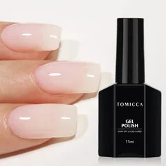 TOMICCA ジェルネイル シアーカラージェル 単色 乳白色 ホワイト 透明感ある 15ml UV/LED対応 初心者＆プロ適用 ポリッシュタイプ セルフネイル
