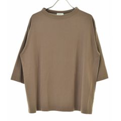 【handvaerk】60/2 ボトルネック SOLID七分袖Tシャツ