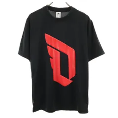 未使用 adidas アディダス 半袖 ダミアン リラード限定モデル Tシャツ L ブラック メンズ 古着
