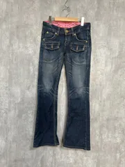 SOMETHING サムシング エドウィン ポケット フレア デニムパンツ sizeS×33/インディゴ  ■■ レディース