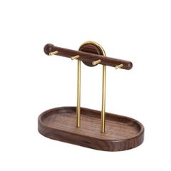 【在庫処分】木製 鍵収納 鍵スタンド 小物入れ アクセサリースタンド キーフック 鍵置き 玄関収納 Sakulaya (ウォールナット)