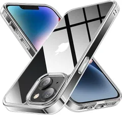 【在庫処分】NIMASO ケース iPhone14 用 ケース クリア 強化ガラス背面 耐衝撃 黄ばみ防止 ワイヤレス充電対応 米軍MIL規格取得 カバー iPhone 14 6.1インチ 対応 スマホケース NSC22H542