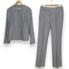 Max Mara グレー ビジネスパンツスーツ Max Mara - 【未使用】マックスマーラMaxMaraパンツスーツ40の