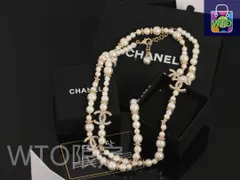 【今日WTO】Chanel シャネル ダブル C パールネックレス 最新デザイン-OFK75