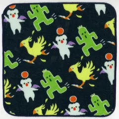 【中古】タオル・手ぬぐい サボテンダー＆チョコボ＆モーグリ タオル 「ファイナルファンタジーVII REBIRTH 発売記念くじ」 E賞