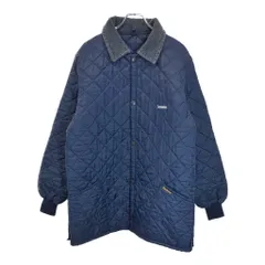 イングランド製 Barbour バブアー キルティングジャケット ネイビー(メンズ L)中古 古着 U3011