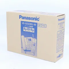 未開封 パナソニック コードレス電話機 RuRuRu VE-GD23DL-W ホワイト 中古 / 11313 HMR