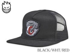★数量限定★人気★SPITFIRE(スピットファイアー)  BURNOUT SNAPBACK メッシュ キャップ ブラック 送料無料 22227