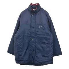 90年代 NIKE ナイキ 中綿 ナイロンジャケット ネイビー(メンズ M)中古 古着 V3948