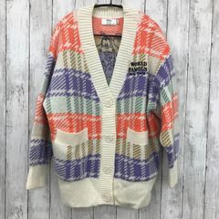 【 Disney SERIES CREATED by MOUSSY 】ディズニーシリーズクリエイテッドバイマウジー MD HELLO FRIENDS KNIT カーディガン