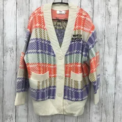 【 Disney SERIES CREATED by MOUSSY 】ディズニーシリーズクリエイテッドバイマウジー MD HELLO FRIENDS KNIT カーディガン