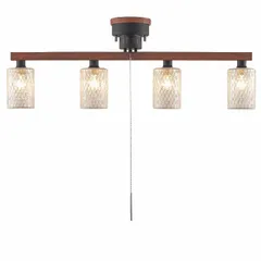 新品　キシマ　4灯 バータイプ　シーリングライト ブラウン　電球別売　GEM-6943のサムネイル