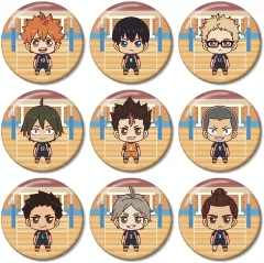 【中古】バッジ・ビンズ 全9種セット 「ハイキュー!! トレーディング ちょこんと！ 缶バッジ ver.A」