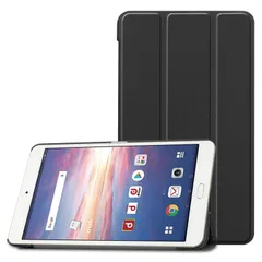 【特価商品】For Dtab Compact d-02K 用のタブレットケース カバー 8インチ 耐衝撃 落下防止 専用保護 スタンド機能 For Dtab Compact d-02K 用のケース 保護カバー 三つ折りスタンド【Hcsxlcj】d-02K(ブラ