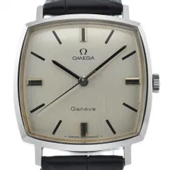 ✨OMEGA✨ジュネーブ✨オートマチック✨デイト✨スクエア✨腕時計✨ 美品 オメガ ジュネーブ スクエア ゴールド デイト