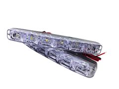【人気商品】防水 汎用 ホワイト 12v 車検対応 DC 2個セット LED 6000K デイライト 12発 SakaSK