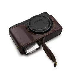 【新着商品】kinokoo GRIIIx/GR3x ケース、RICOH リコウ デジタルカメラ GRIII/GR3 用 本革 カメラケース ボディケース バッテリーの交換でき 三脚ネジ穴付き 本革（CF）