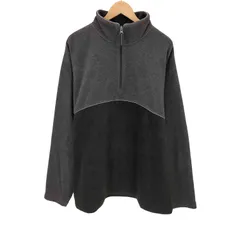 ギャップ Gap 00S リフレクター パイピング 2トーン ハーフジップ プルオーバー フリースジャケット メンズ import：L 