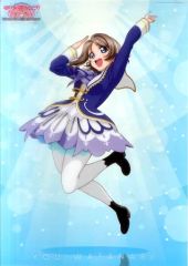 [중고] 포스터 (애니메이션) A3 클리어 포스터 와타나베 요 [러브라이브! 선샤인!! The School Idol Movie Over the Rainbow] 제2탄 예매권 특전