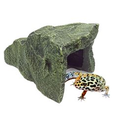 爬虫類 シェルター レオパ トカゲ カナヘビ ヤモリ ロックシェルター 特大 ロング 隠れ家 岩 爬虫類シェルター フトアゴヒゲトカゲ レオパードゲッコー ニシアフリカトカゲモドキ 飼育セット 可愛い かっこいい ケージ ゲージ 小さい 小型