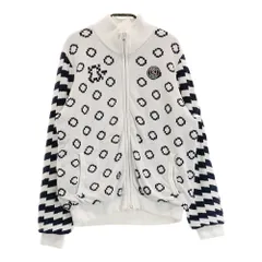 サイズ：M AND PER SE アンパスィ  裏地付き ジップジャケット 総柄 ホワイト系 [240101377091] ゴルフウェア レディース ストスト