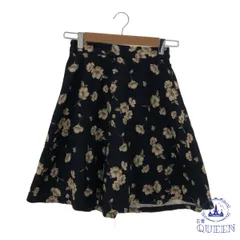 ☆美品☆ earth music&ecology アースミュージックアンドエコロジー ボトムス スカート ミニ 華やか きれいめ レディース 花柄 F 901-11062 送料無料 古着