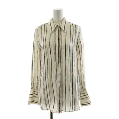 3.1 フィリップリム 3.1 phillip lim カジュアルシャツ ブラウス 長袖 ストライプ 0 S 白 ホワイト 黒 ブラック /NQのサムネイル