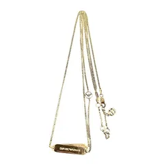 エンポリオアルマーニ EMPORIO ARMANI ネックレス ペンダント ダブル ロゴ アクセサリー 銅色 ■GY14のサムネイル