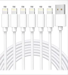iPhone 充電ケーブル6本セット1M 純正ライト急速充電 断線防止高耐久