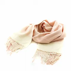クロエ CHLOE FOULARDS マフラー フリンジ アイボリー ピンク /AN5 ■OHのサムネイル