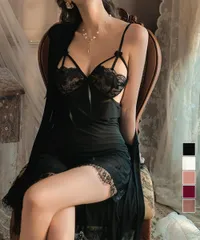 セクシーベビードール3点セットガウン付き