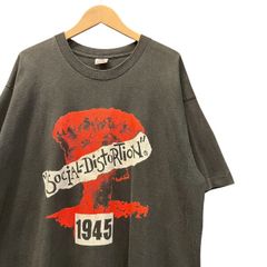 90s ビンテージ SOCIAL DISTORTION 両面プリント バンド  Tシャツ XL ブラック フェード 90年代 ソーシャルディストーション マイクネス バンT