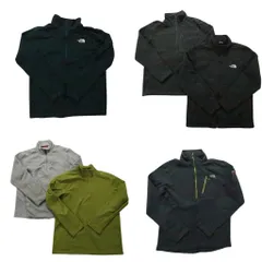 古着卸 まとめ売り ノースフェイス フリース 6枚セット (メンズ L ) フルジップ ハーフジップ スタンドカラー 中古 古着 NB8949
