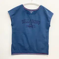 古着　BILLABONG　ビラボン　SINCE1973　ノースリーブTシャツ　ユニセックス　Mサイズ　クルーネック　ドライ　ネイビー　紺　サーフィン