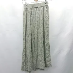 ◇ ⊂ Spick & Span スピック アンド スパン ロング フレア スカート サイズ36 グリーン ブラウン レディース E  【1412090068355】
